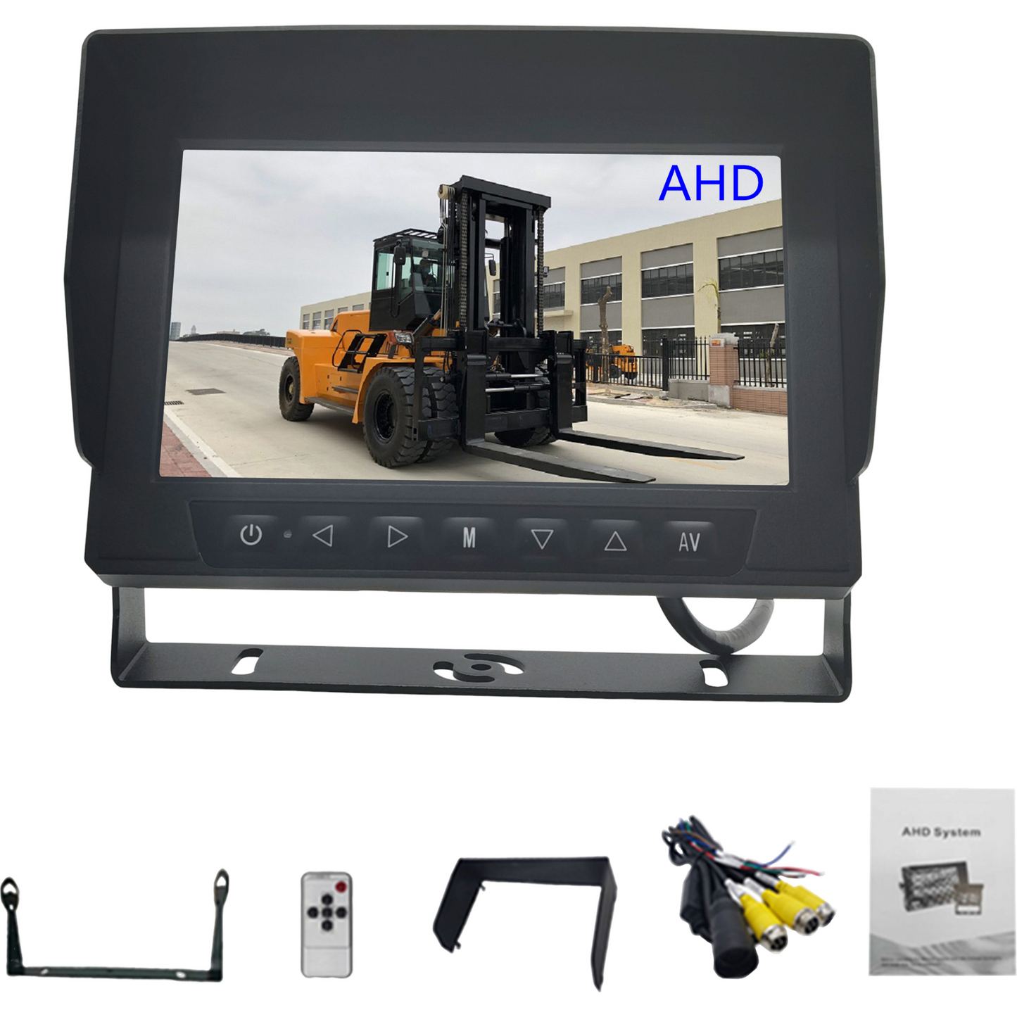 Waterproof Camera Kit with LCD 7" Monitor Rear View Full HD Night Vision with Wired Water Proof Camera