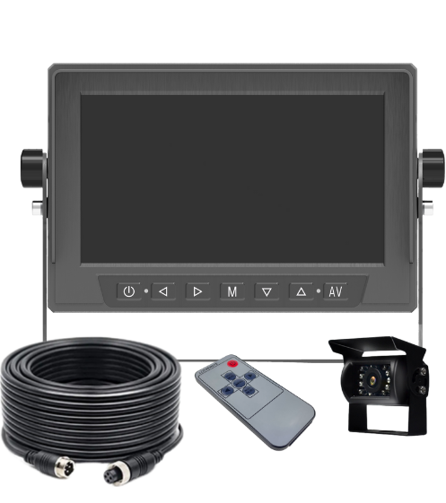 Waterproof Camera Kit with LCD 7" Monitor Rear View Full HD Night Vision with Wired Water Proof Camera