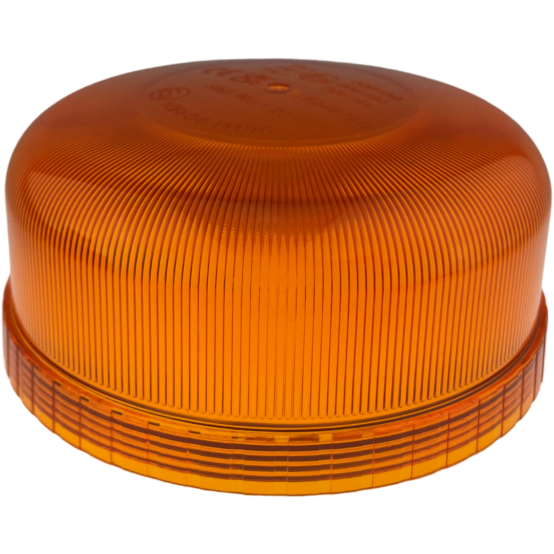 LED Beacon Amber Colour Plug In Connected Magnetic 3 Bolt 12/24v