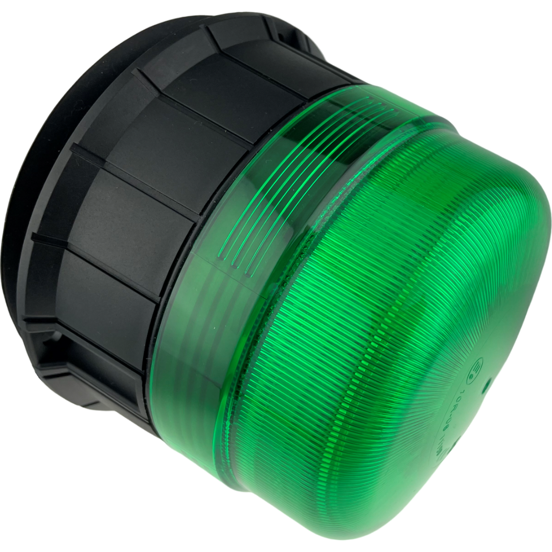 LED Green Flashing Standard Light Beacon Seatbelt Magnetic 3 Bolt Plug In
