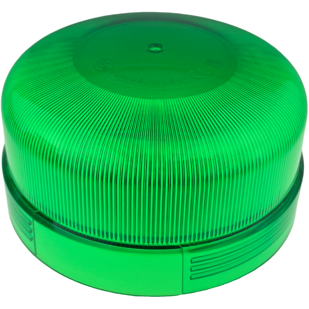 LED Green Flashing Standard Light Beacon Seatbelt Magnetic 3 Bolt Plug In
