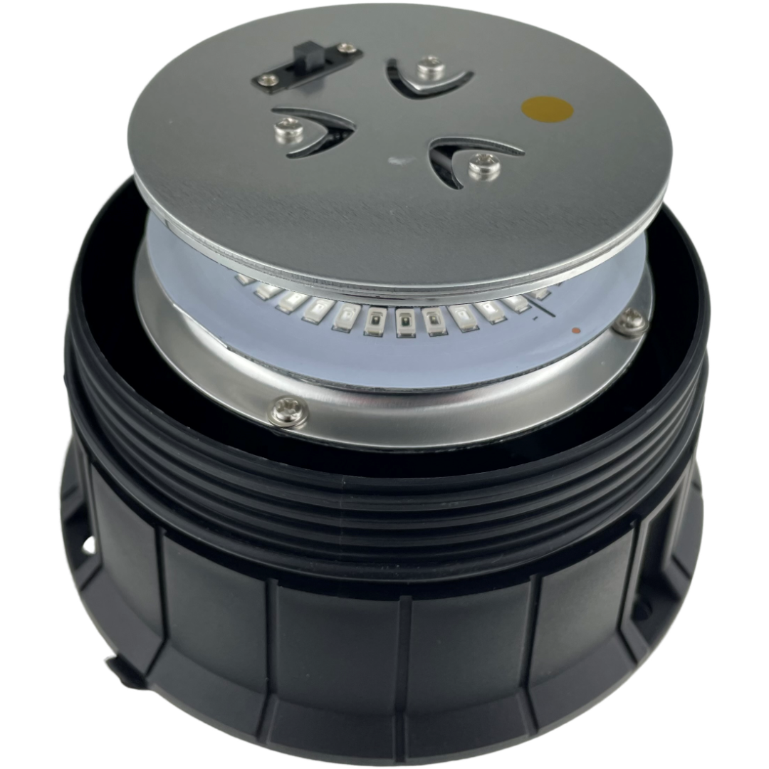 LED Green Flashing Standard Light Beacon Seatbelt Magnetic 3 Bolt Plug In