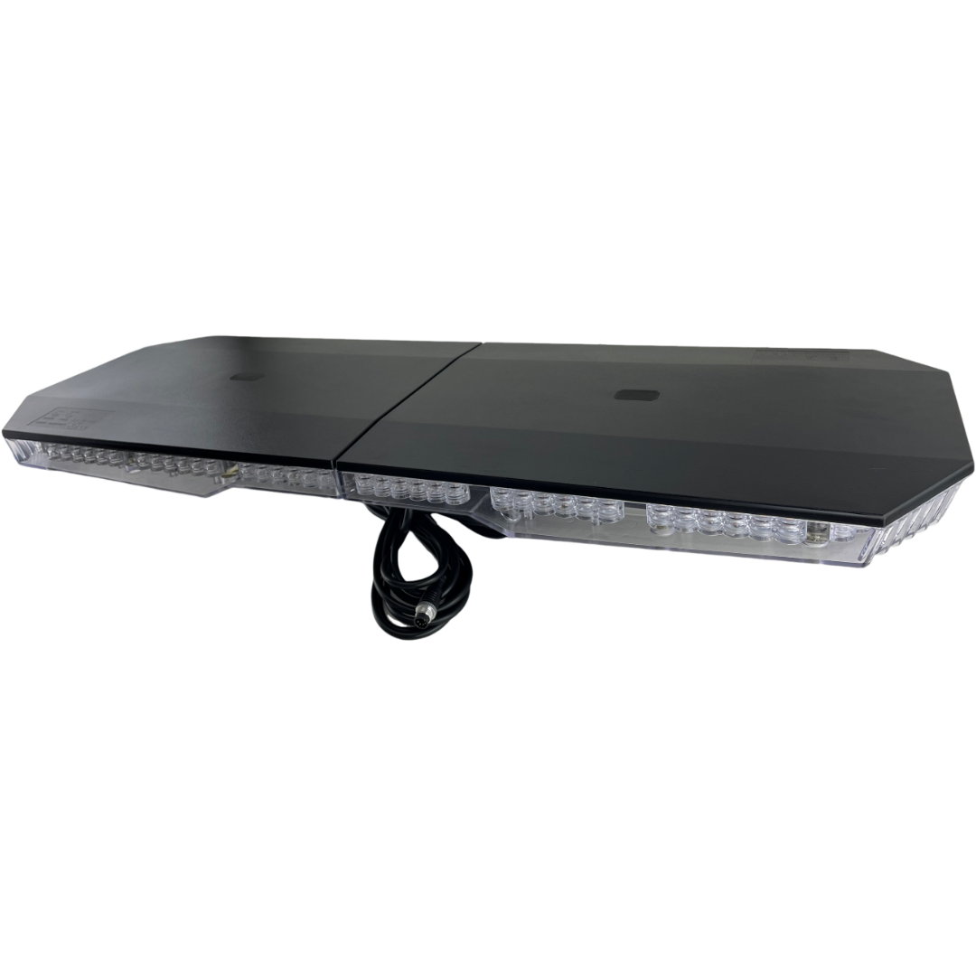 LED Amber Light Bar 30" 768mm Bolt On DC 10/30v IP656 R65 51 Flash Pattern Dash Remote