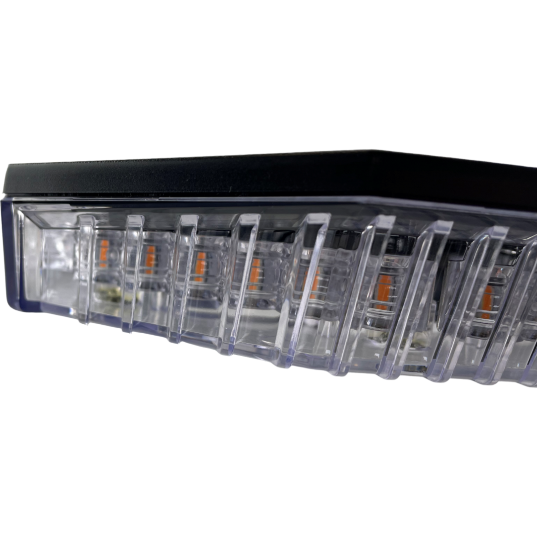 LED Amber Light Bar 46" 1168mm Bolt On DC 10/30v IP656 R65 51 Flash Pattern Dash Remote