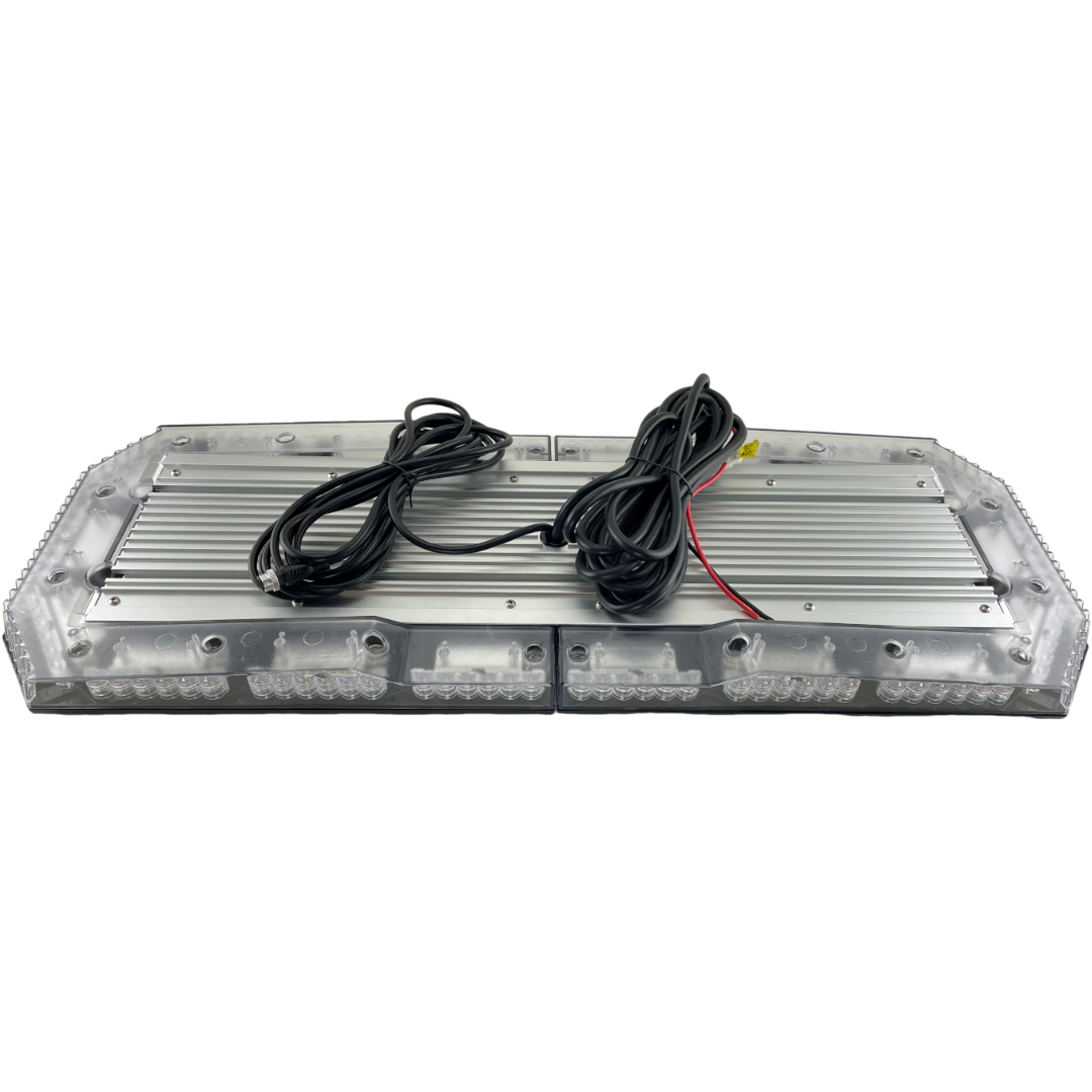 LED Amber Light Bar 46" 1168mm Bolt On DC 10/30v IP656 R65 51 Flash Pattern Dash Remote