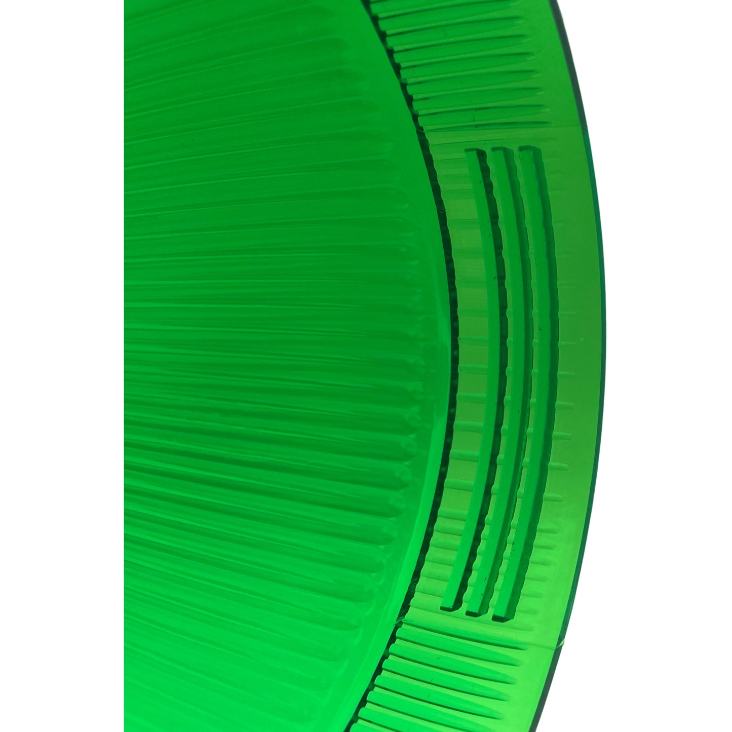 LED Green Flashing Economy Light Beacon Flexi Din Fitting for UK Vehicles 12/24v