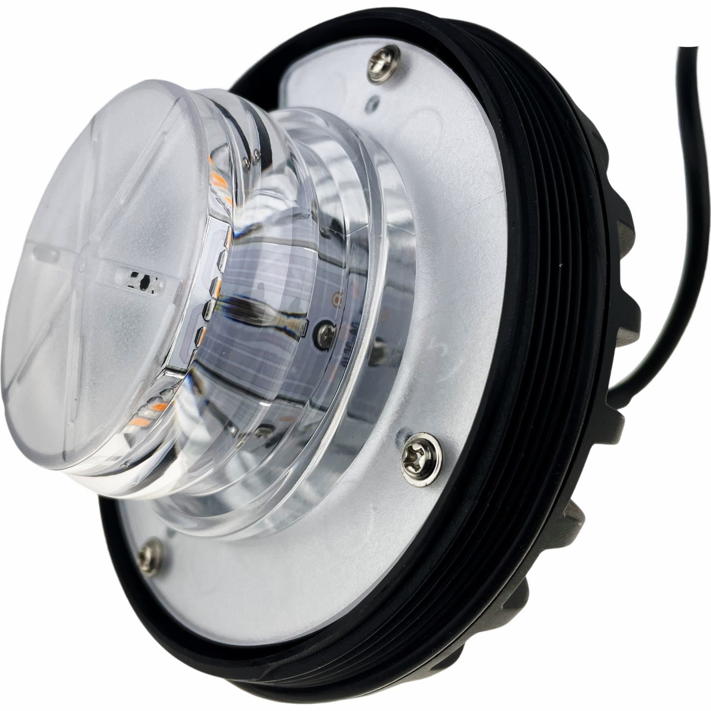 LED Beacon Amber Green Dual Colour Seatbelt Connected Bolt On 12/24v