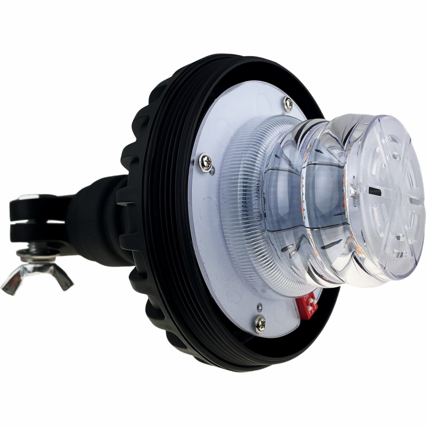 LED Green Amber Purple 3 Colour Beacon Flexi Din 12/24v