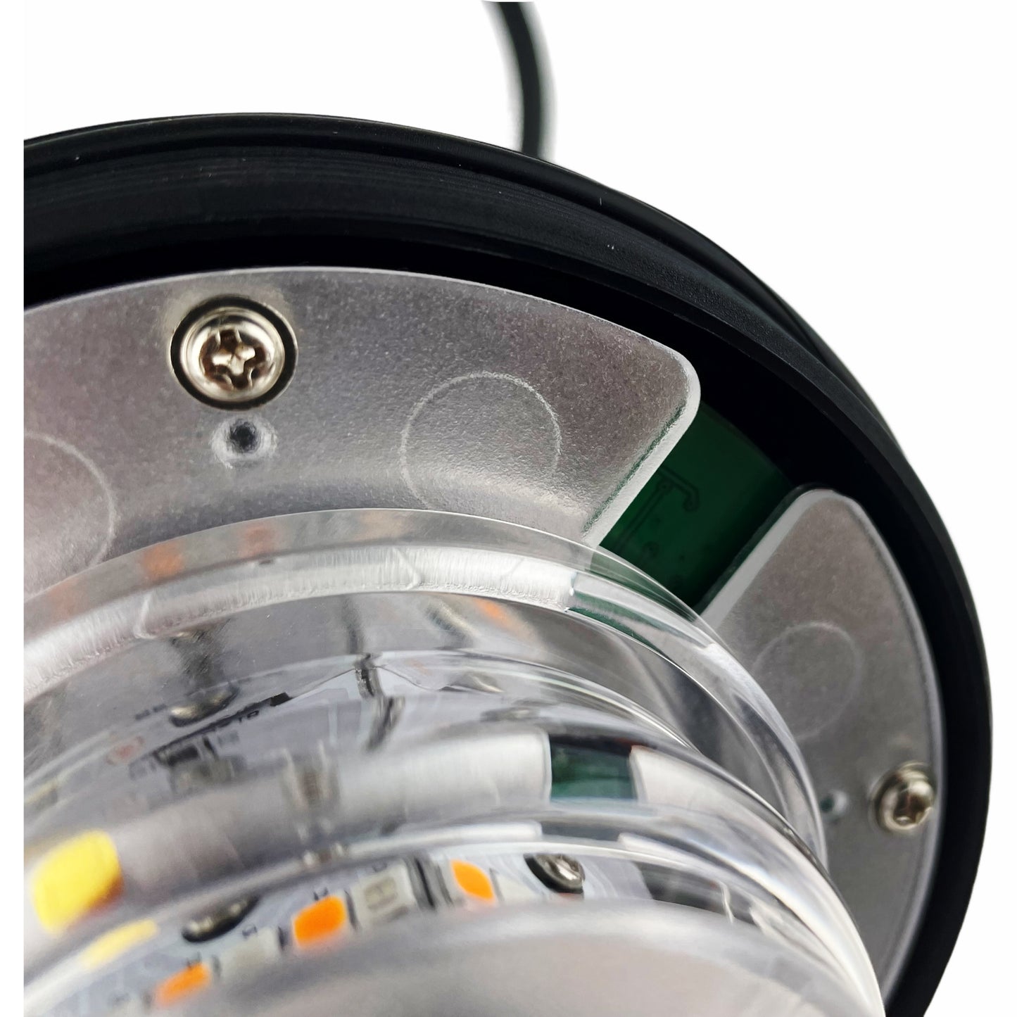 LED Beacon Amber Green Dual Colour Seatbelt Connected Bolt On 12/24v