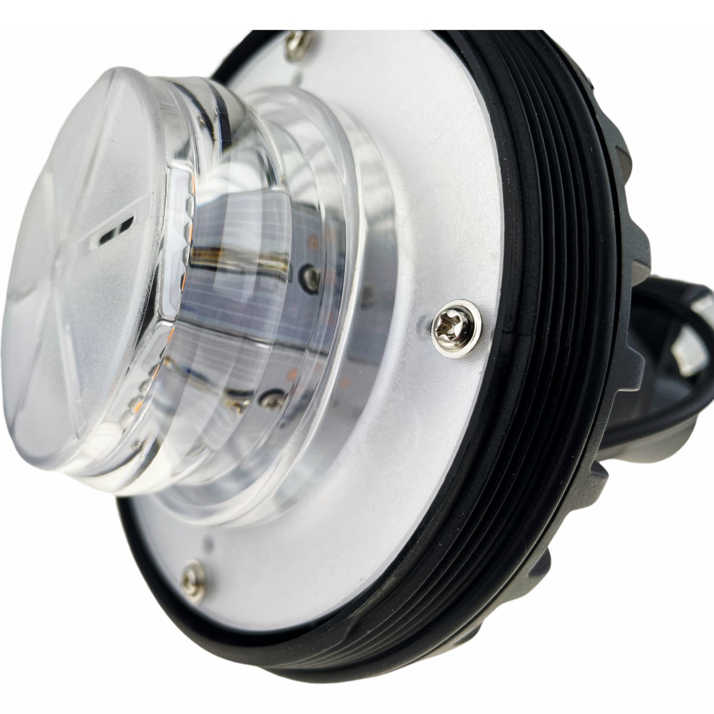 LED Beacon Amber Green Seatbelt connected Dual Colour Flexi Din 12/24v