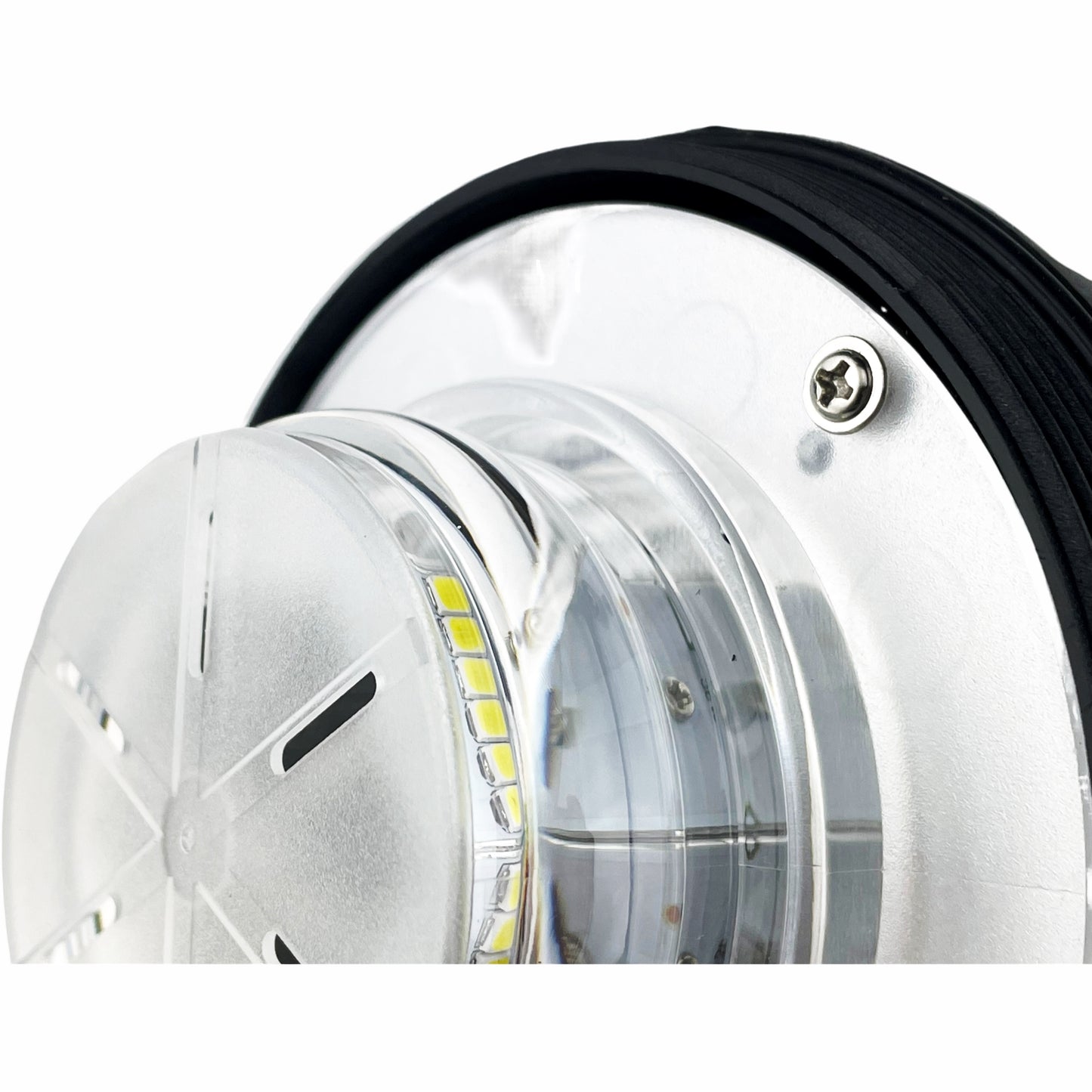 LED Green Compact Beacon Bolt On 12/24v