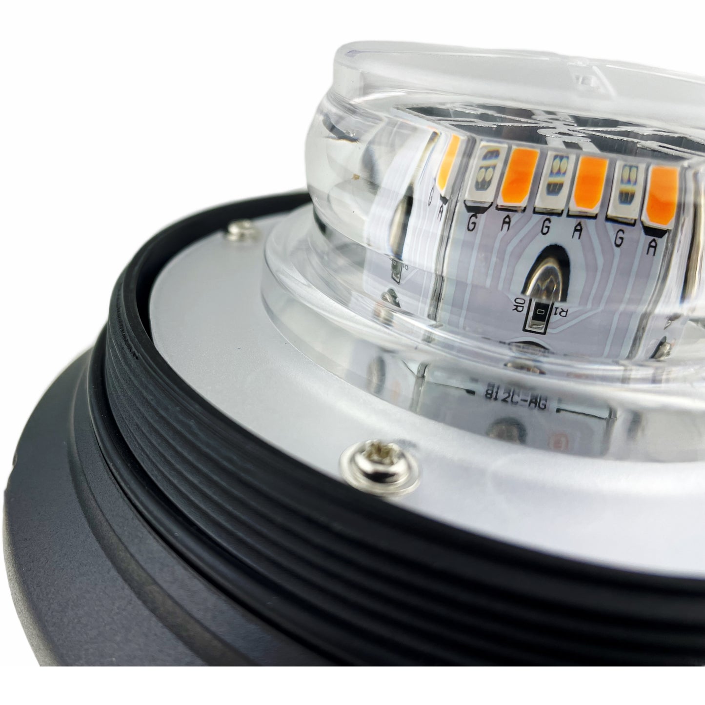 LED Beacon Amber Green Dual Colour Seatbelt Connected Magnetic 12/24v