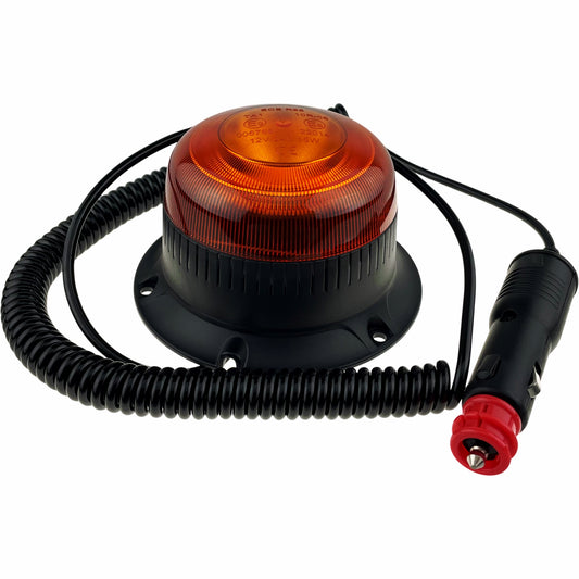 LED Amber Economy Micro Beacon Magnetic 12/24v