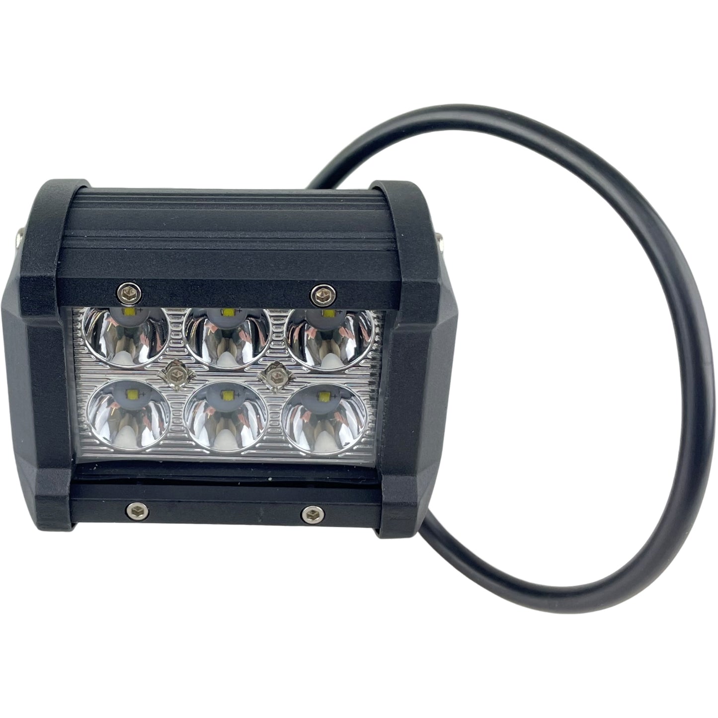 LED Clear Work Light Bolt On 12/24v 4" Four Inches 18W