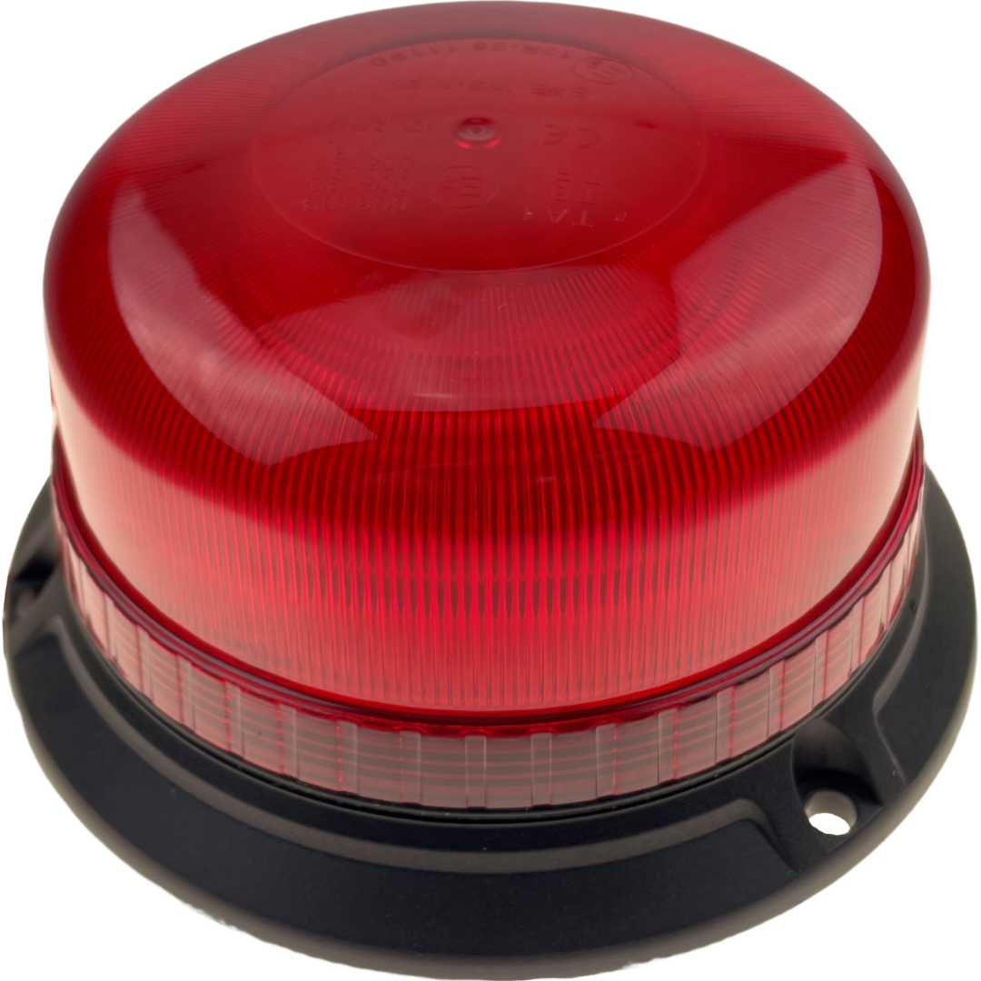 LED Red Compact Beacon 3 Bolt 12/24v Emergency Vehicles Industrial Aviation