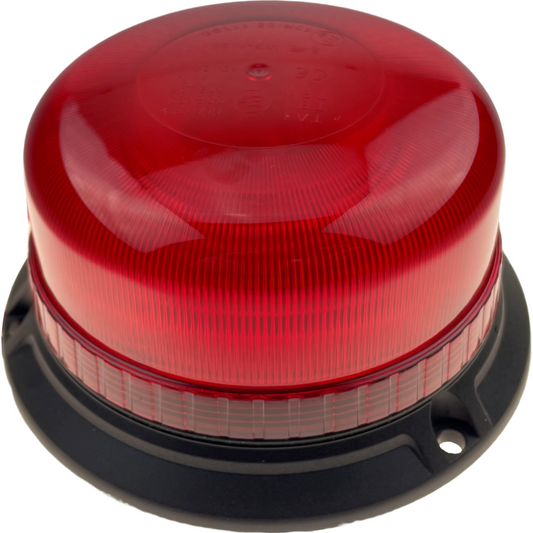LED Red Compact Beacon 3 Bolt 12/24v Emergency Vehicles Industrial Aviation