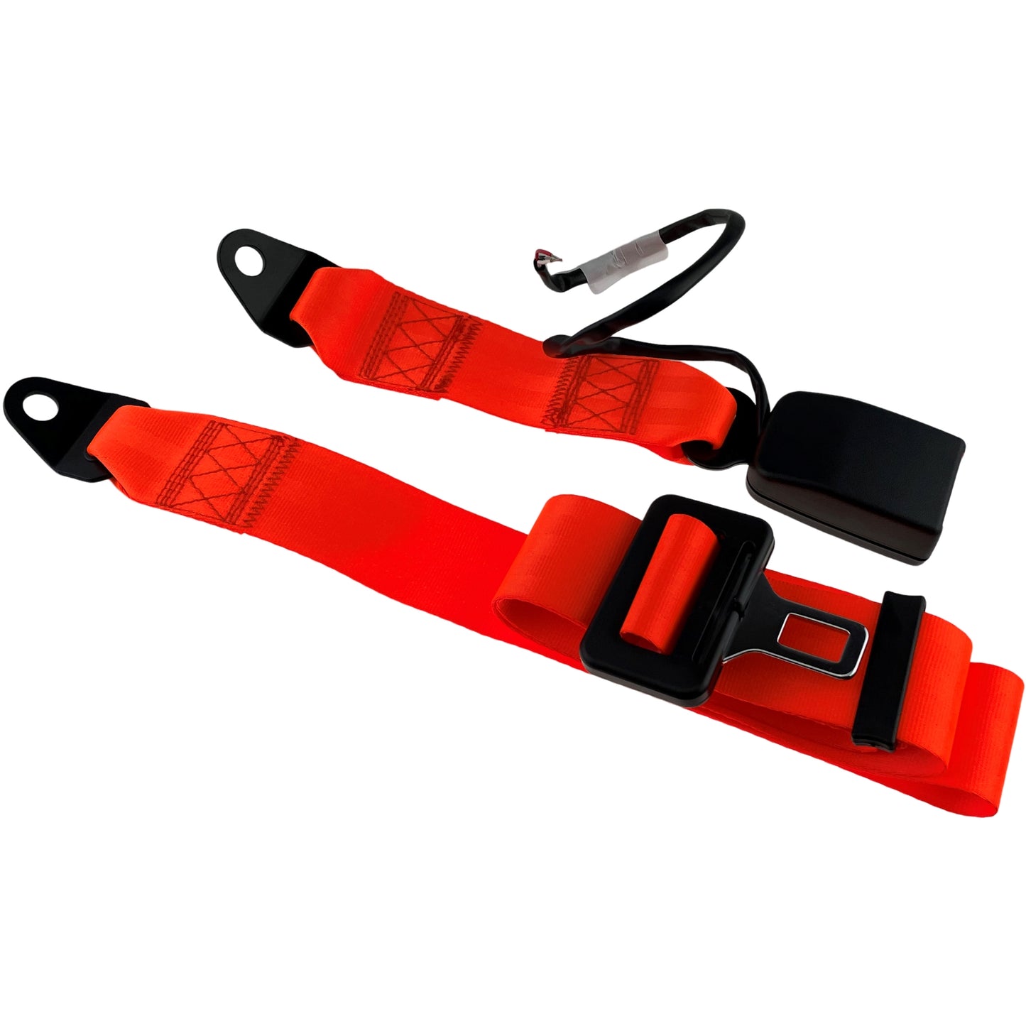 High Visibility Wired Seat Belt Hi Vis Lap Belt Orange for Green Safety Beacon