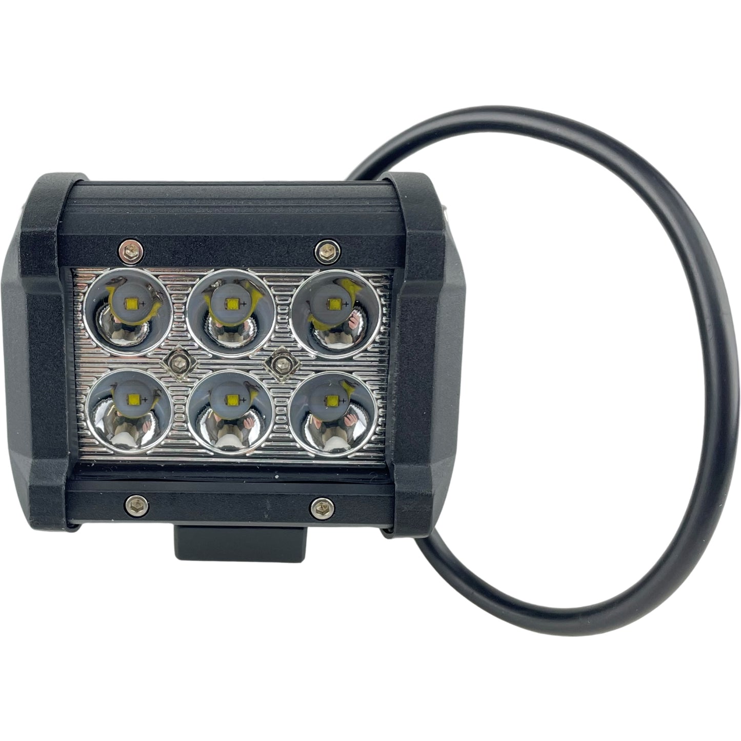 LED Clear Work Light Bolt On 12/24v 4" Four Inches 18W