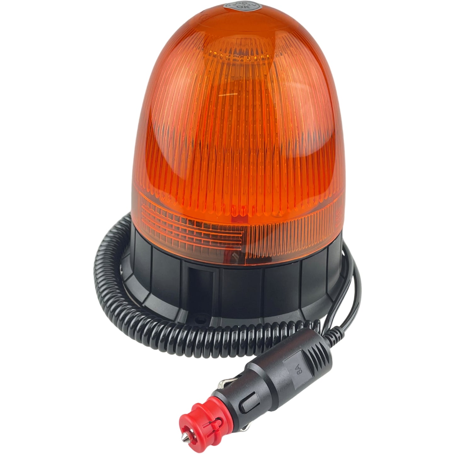 LED Amber Economy Beacon Magnetic 12/24v Flashing Safety Tractor Light