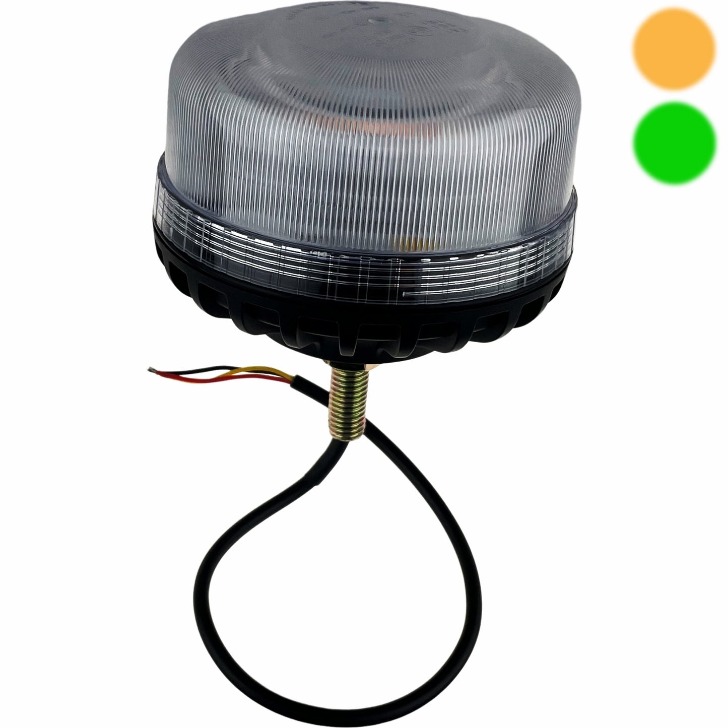 LED Beacon Amber Green Dual Colour Seatbelt Connected Bolt On 12/24v