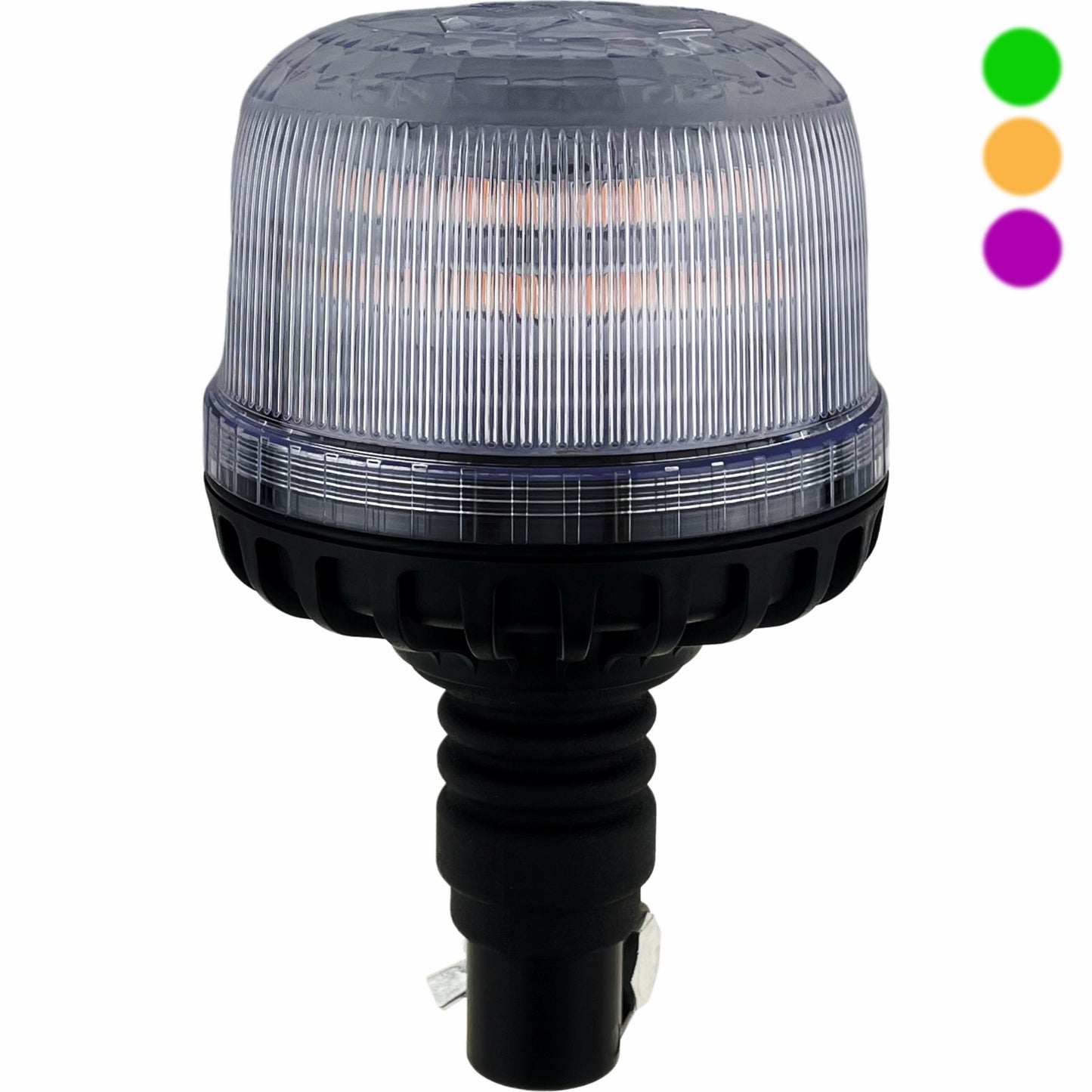 LED Green Amber Purple 3 Colour Beacon Flexi Din 12/24v
