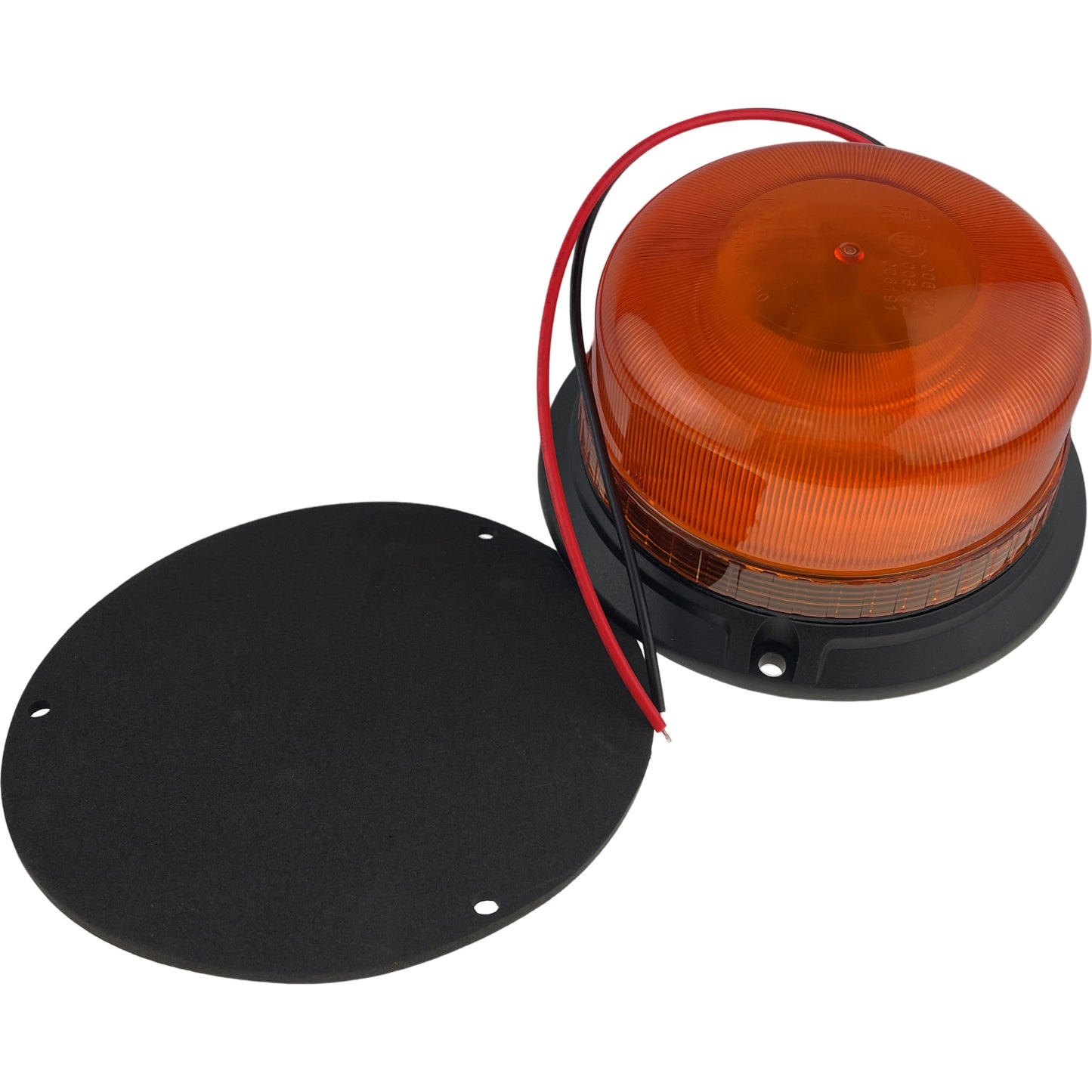 LED Amber Compact Beacon 3 Bolt 12/24v R65