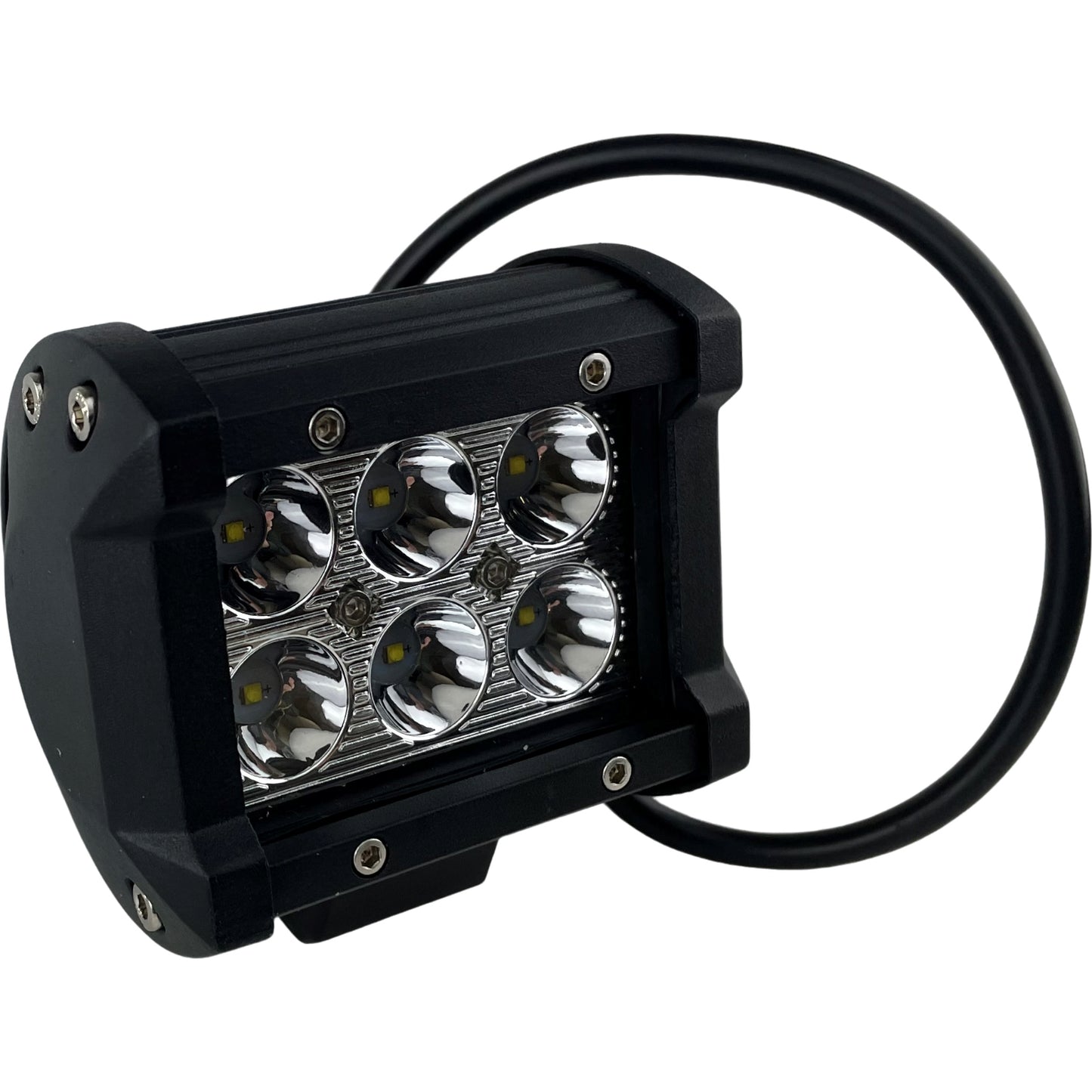 LED Clear Work Light Bolt On 12/24v 4" Four Inches 18W