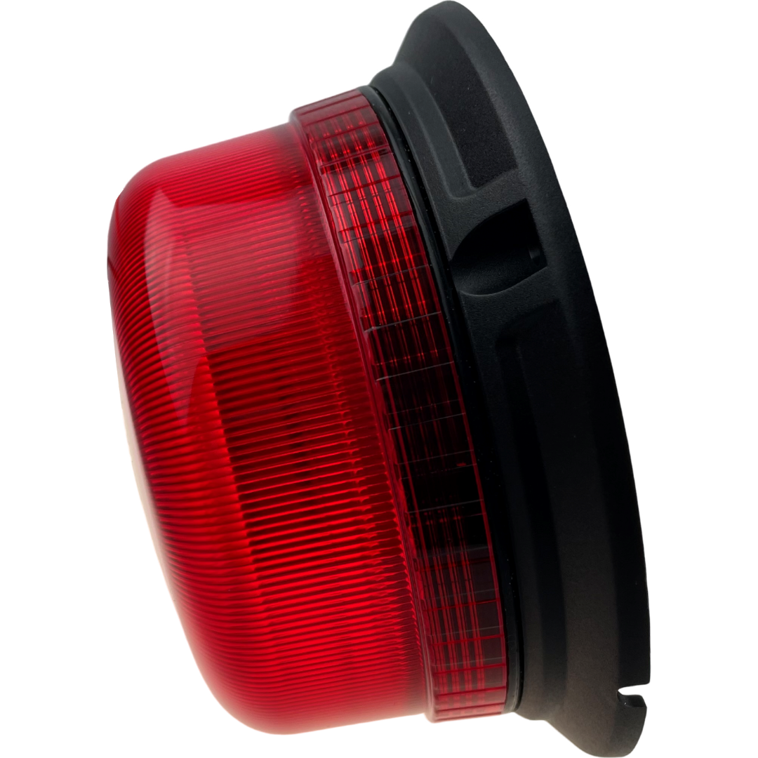 LED Red Compact Beacon 3 Bolt 12/24v Emergency Vehicles Industrial Aviation