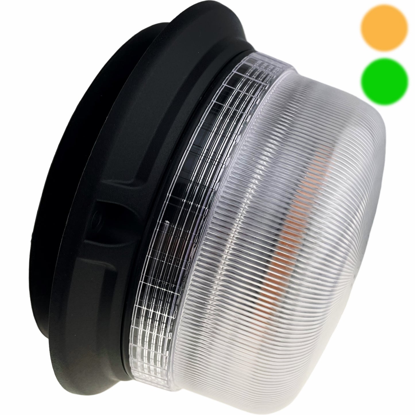 LED Beacon Amber Green Dual Colour Seatbelt Connected Magnetic 12/24v