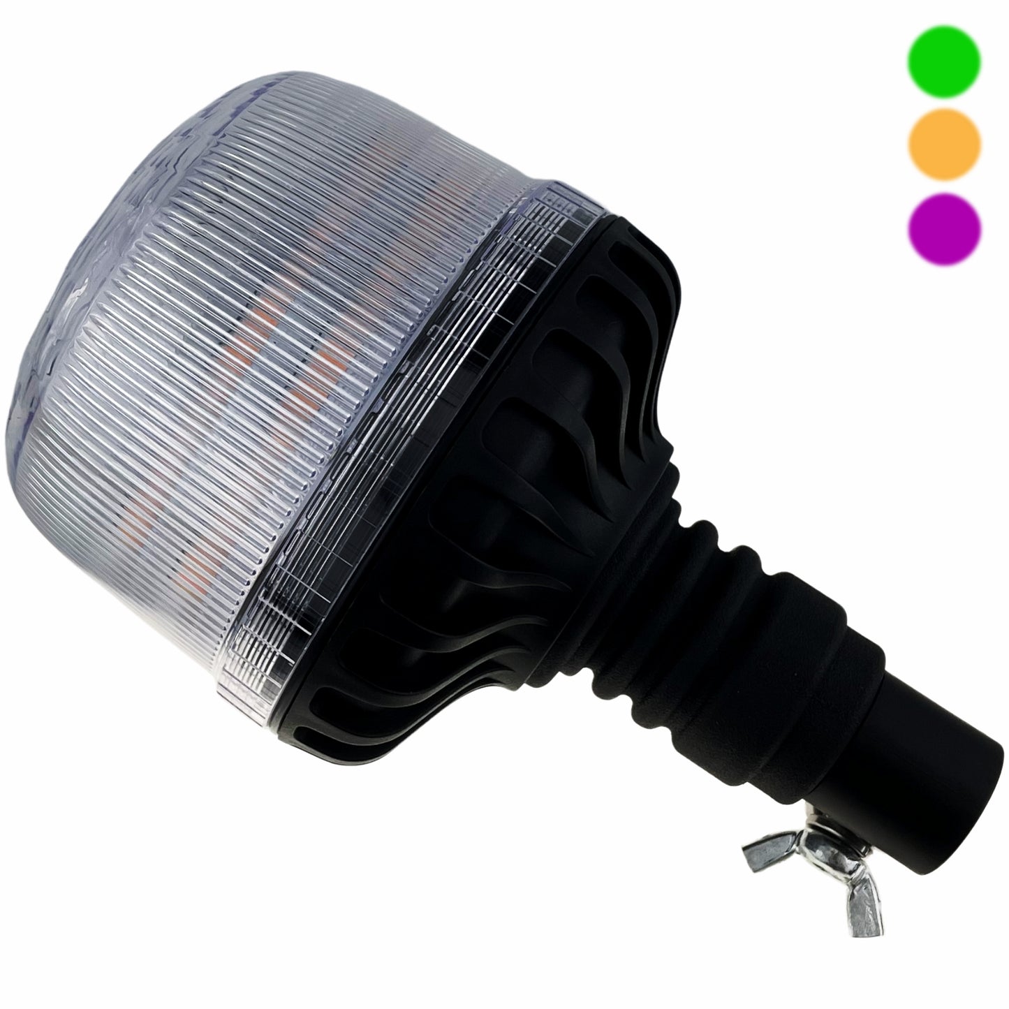 LED Green Amber Purple 3 Colour Beacon Flexi Din 12/24v