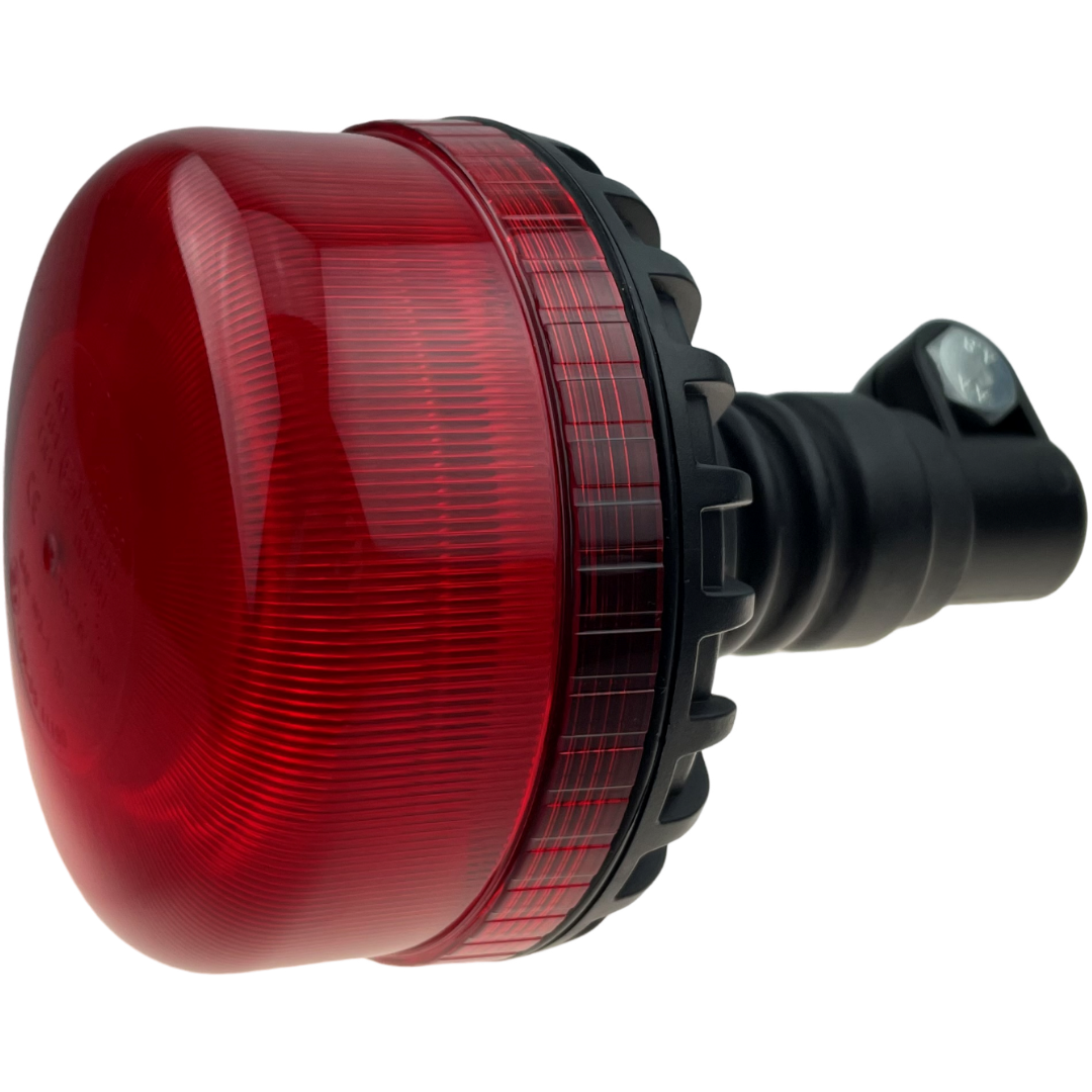 LED Red Compact Beacon Flexi Din 12/24v Emergency Vehicles Industrial Aviation