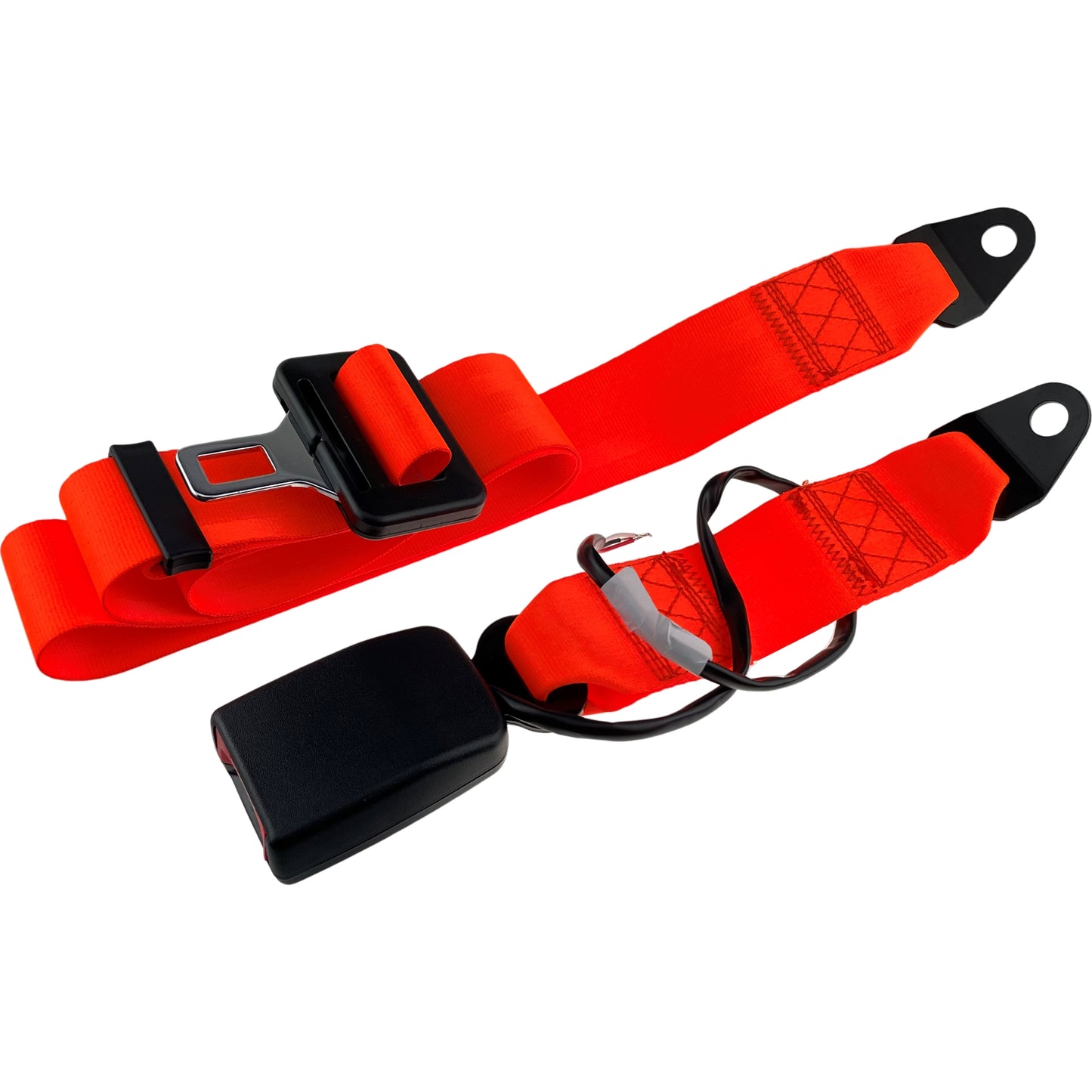 High Visibility Wired Seat Belt Hi Vis Lap Belt Orange for Green Safety Beacon