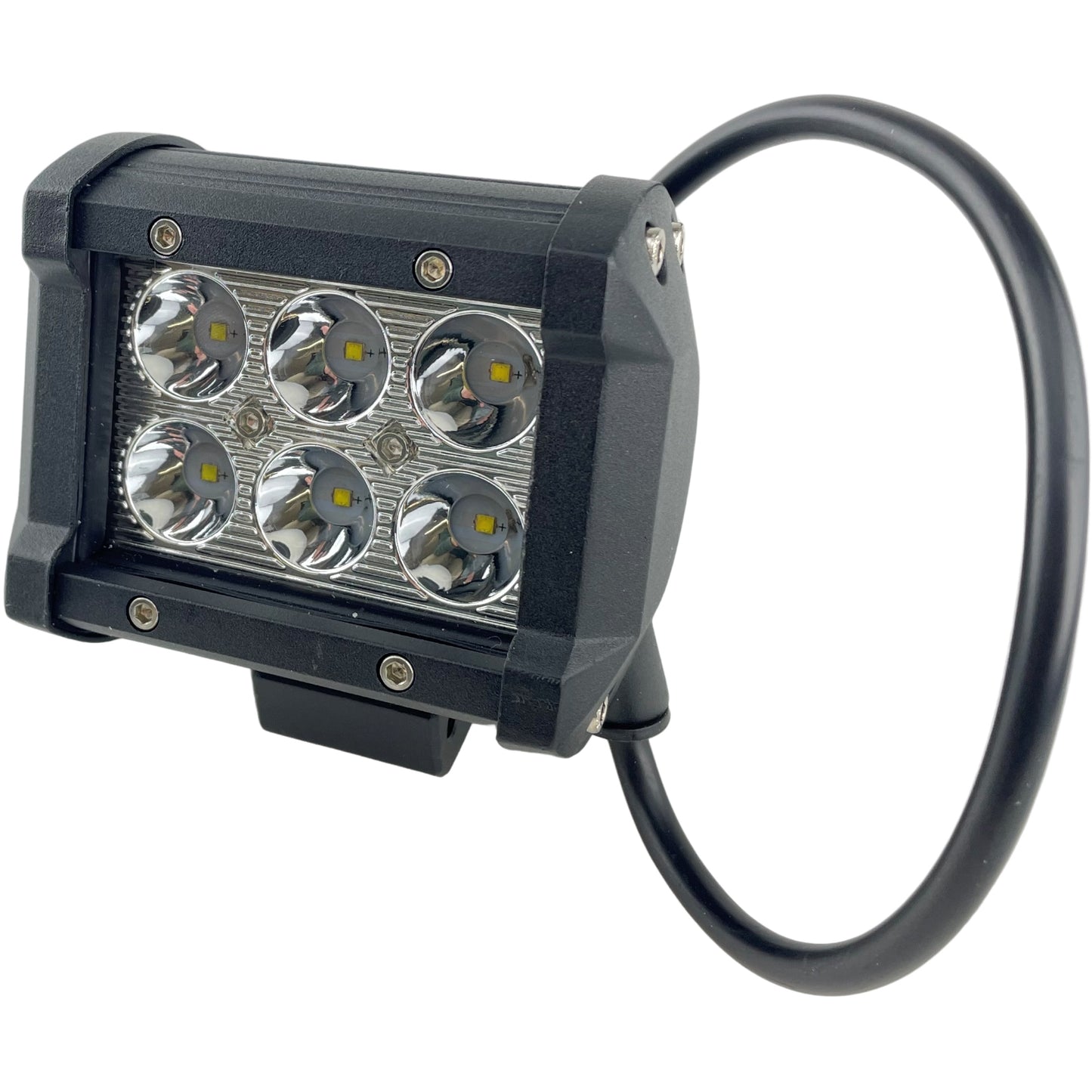 LED Clear Work Light Bolt On 12/24v 4" Four Inches 18W