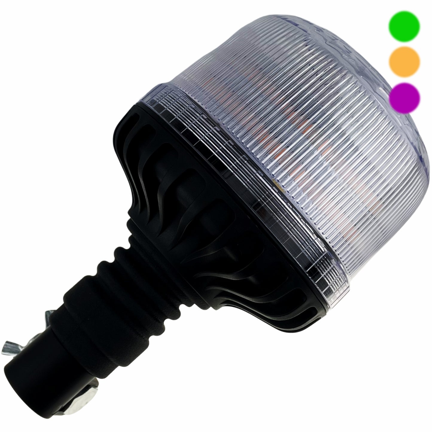 LED Green Amber Purple 3 Colour Beacon Flexi Din 12/24v