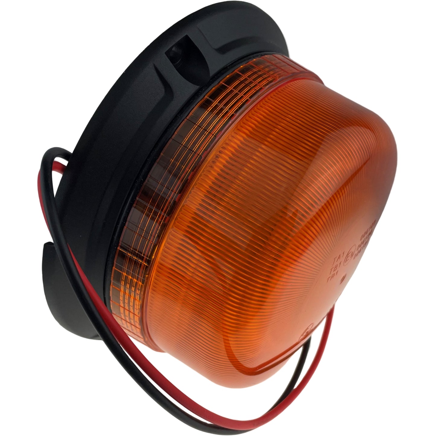LED Amber Compact Beacon 3 Bolt 12/24v R65