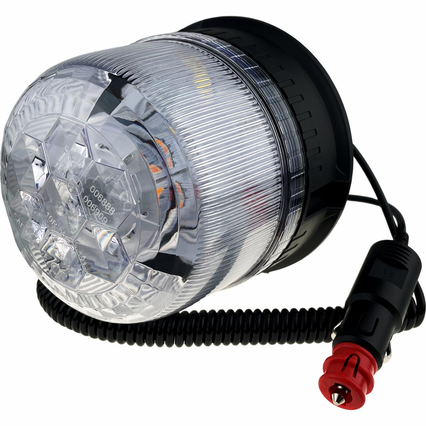 LED Green Amber Purple 3 Colour Magnetic Beacon 12/24v