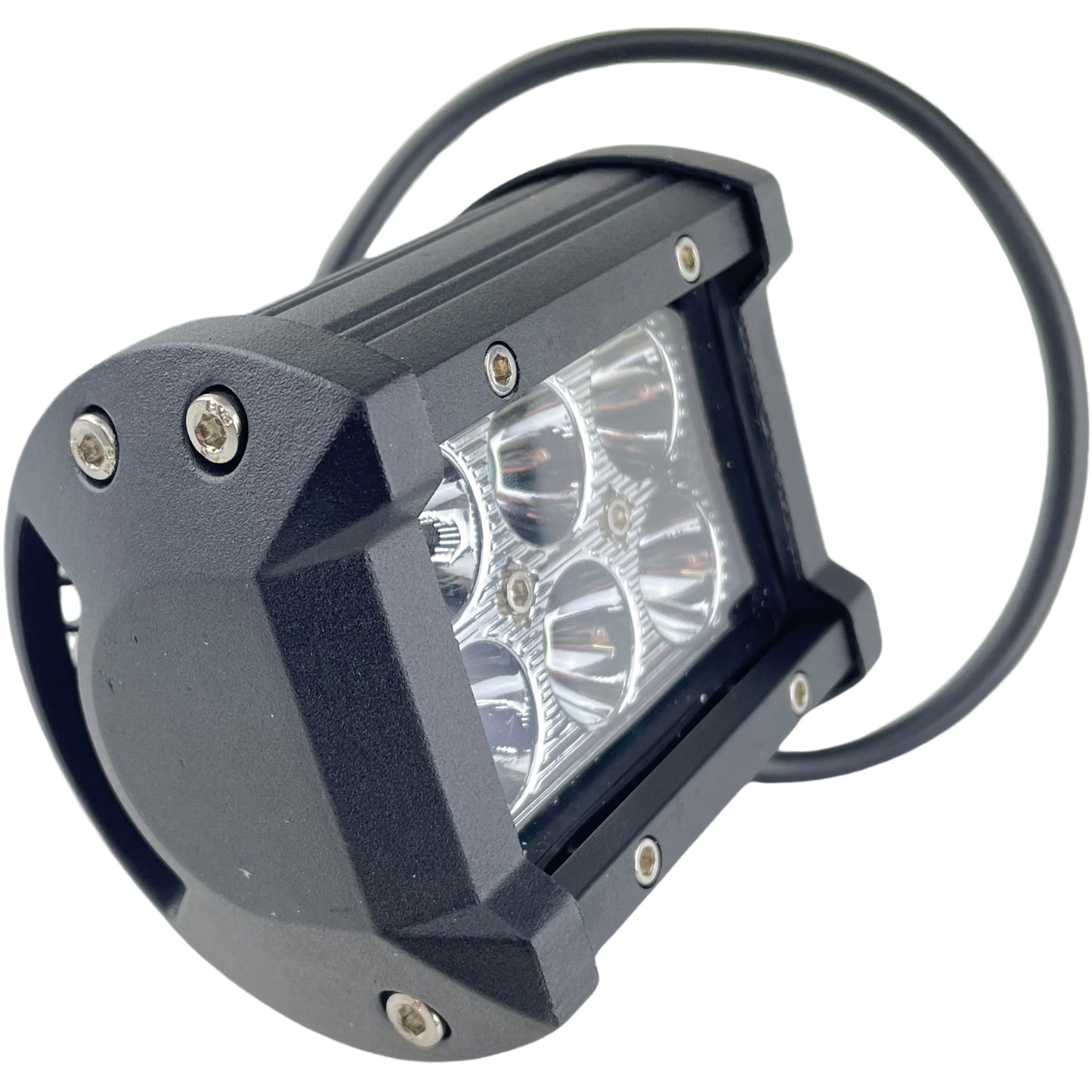 LED Clear Work Light Bolt On 12/24v 4" Four Inches 18W