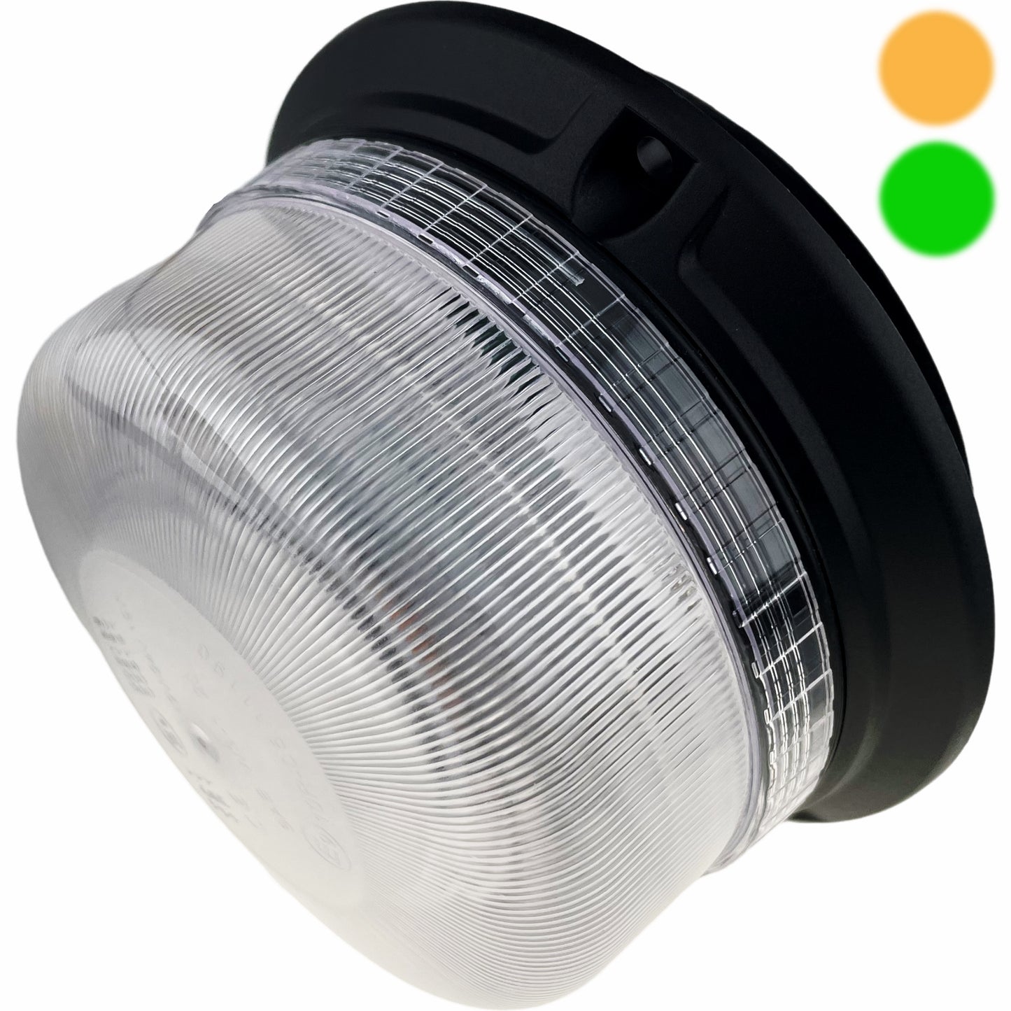 LED Beacon Amber Green Dual Colour Seatbelt Connected Magnetic 12/24v