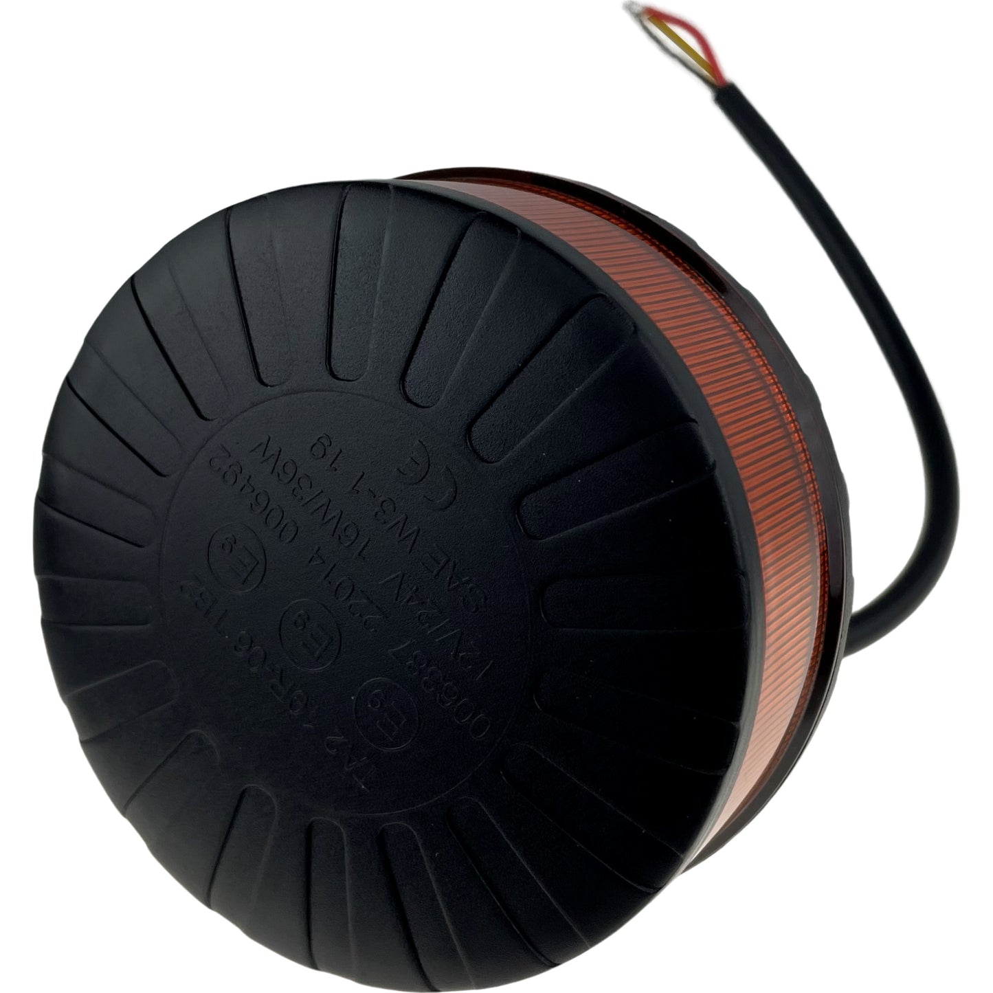 LED Amber Micro Beacon Bolt On 12/24v R65