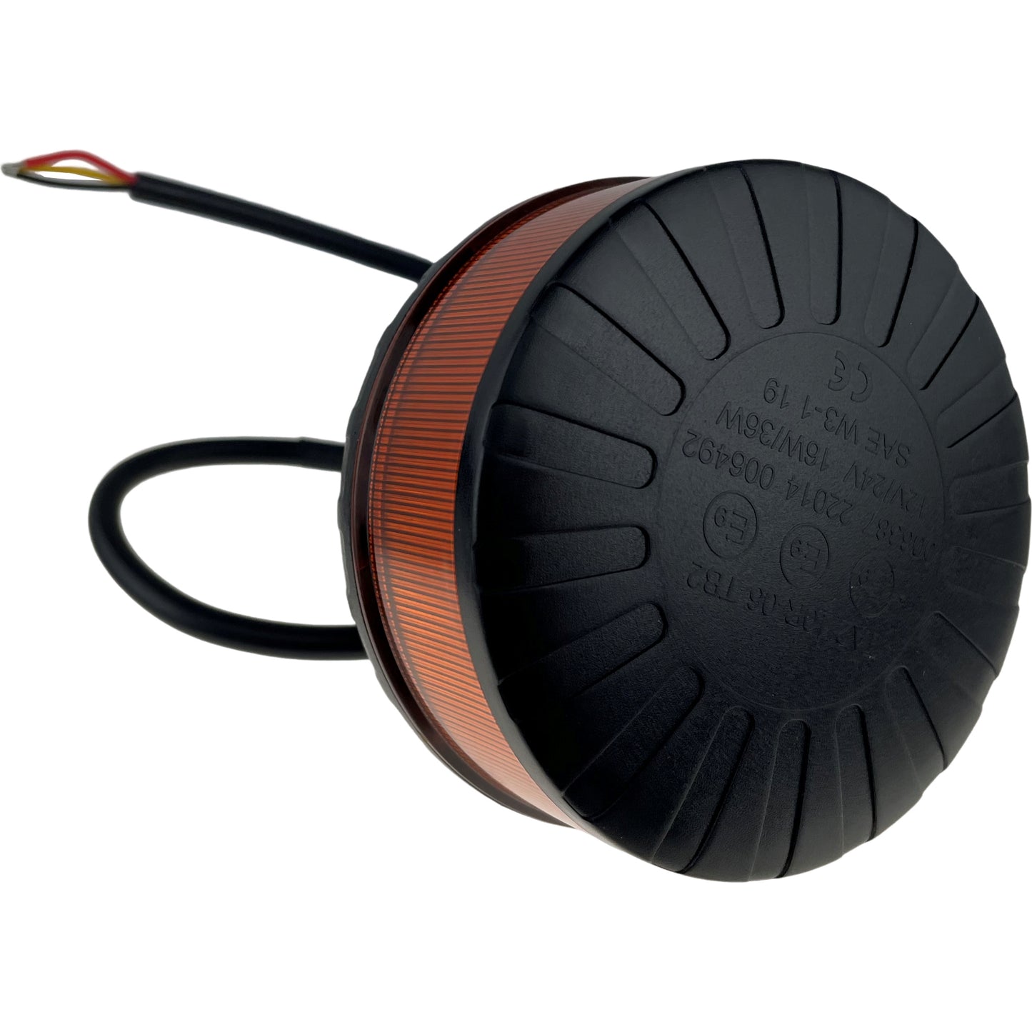 LED Amber Micro Beacon Bolt On 12/24v R65