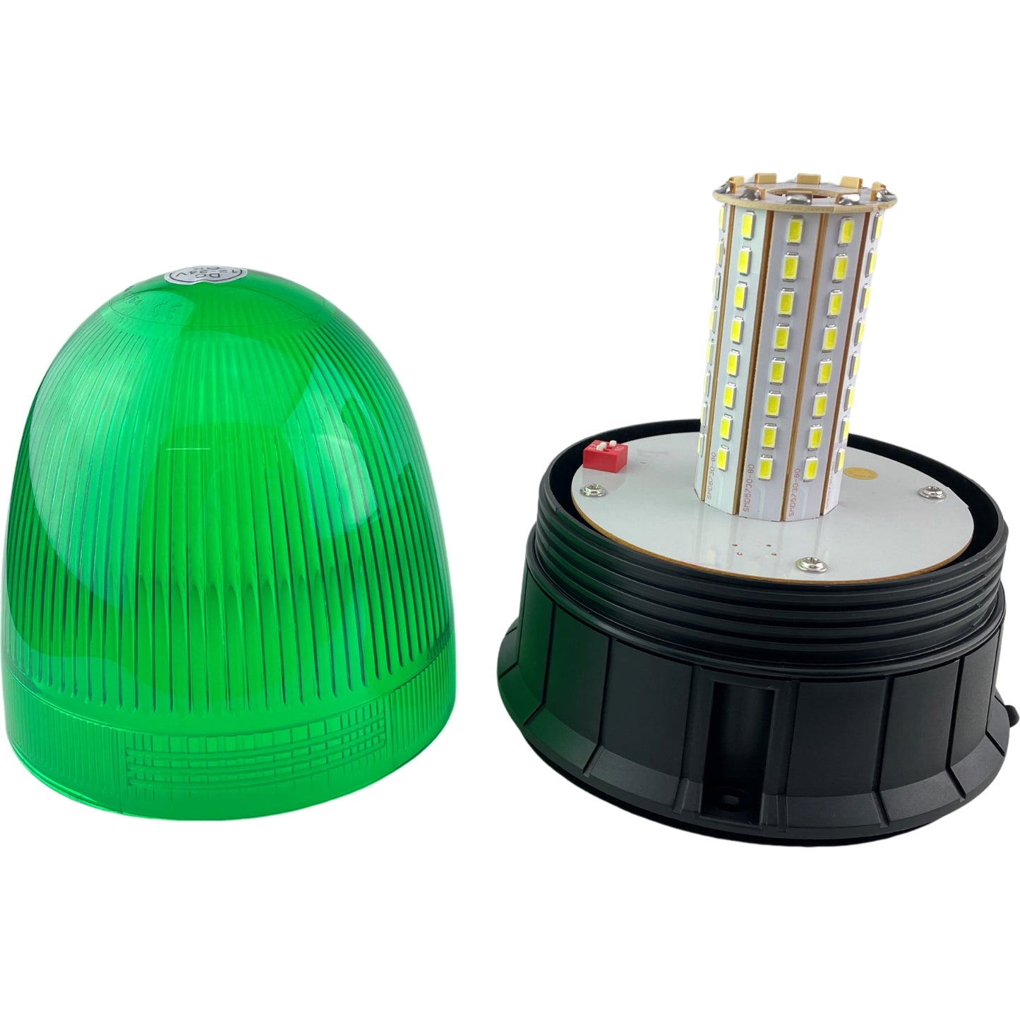 LED Green Economy Beacon Magnetic Seatbelt 12/24v Flashing Safety Tractor Light