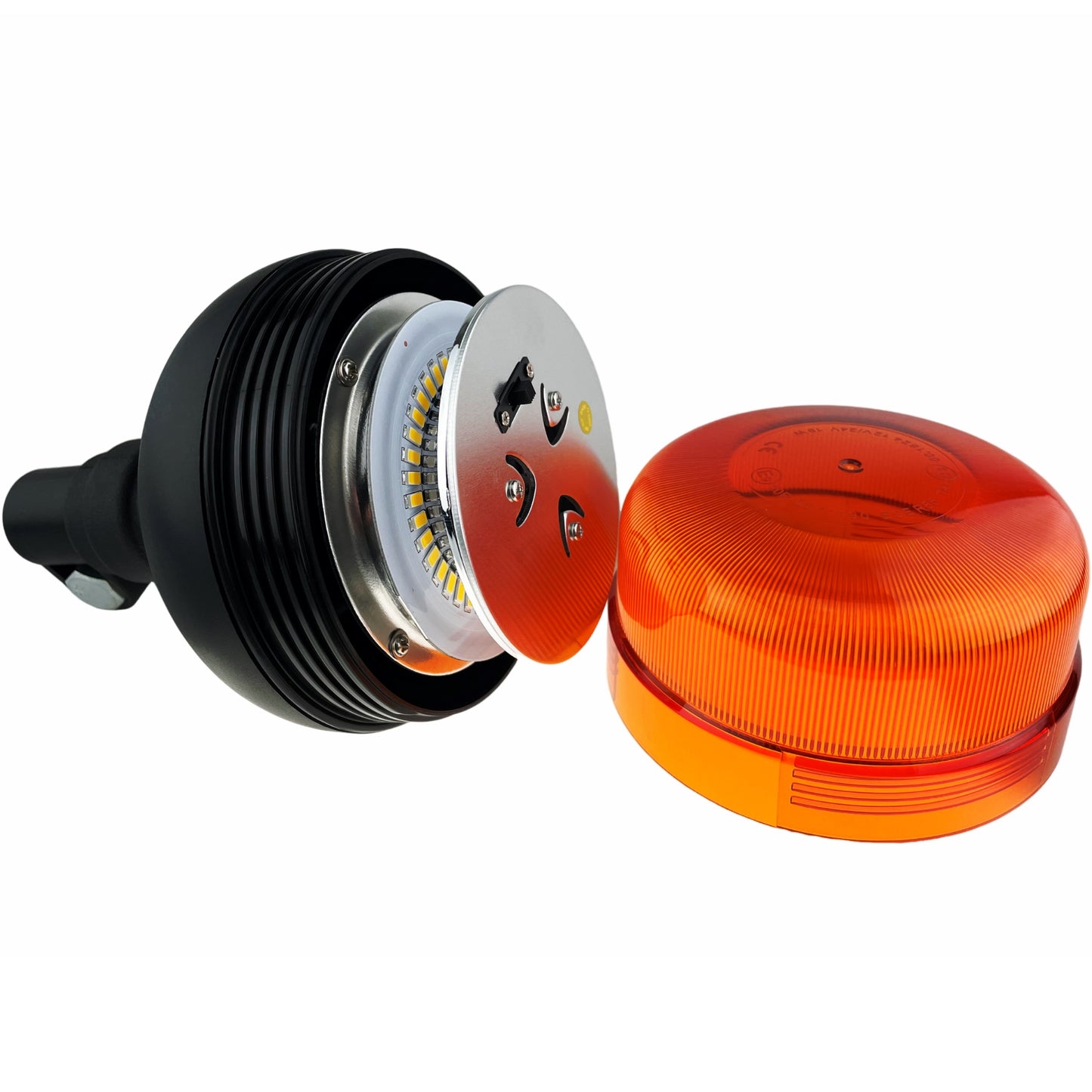 LED Amber Flashing Standard Light Beacon Flexi Din for Manitou Strobe Hazard Strobe for UK Vehicles