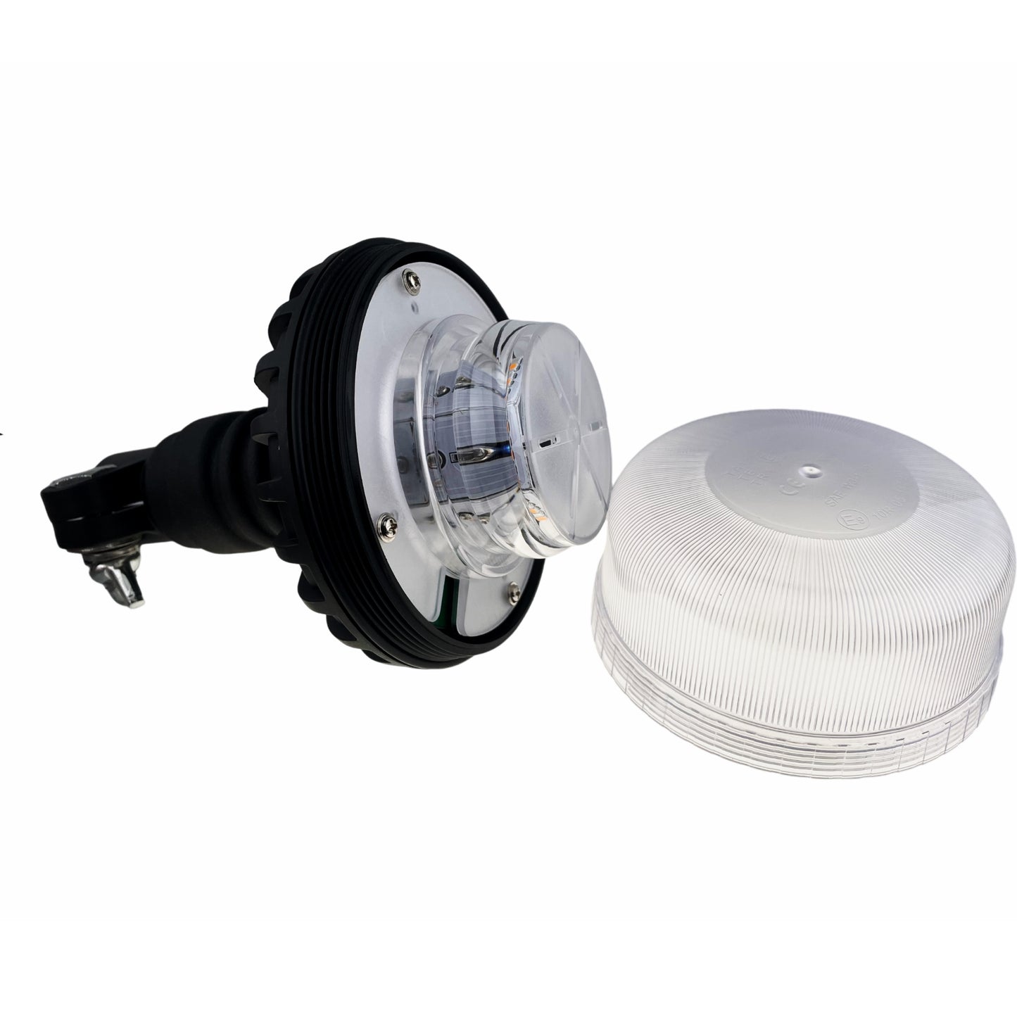 LED Beacon Amber Green Seatbelt connected Dual Colour Flexi Din 12/24v