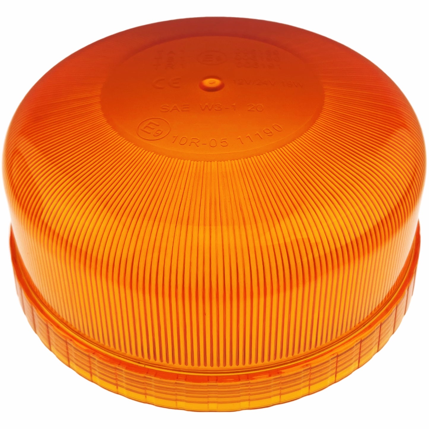 LED Amber Compact Beacon Flexi Din 12/24v R65