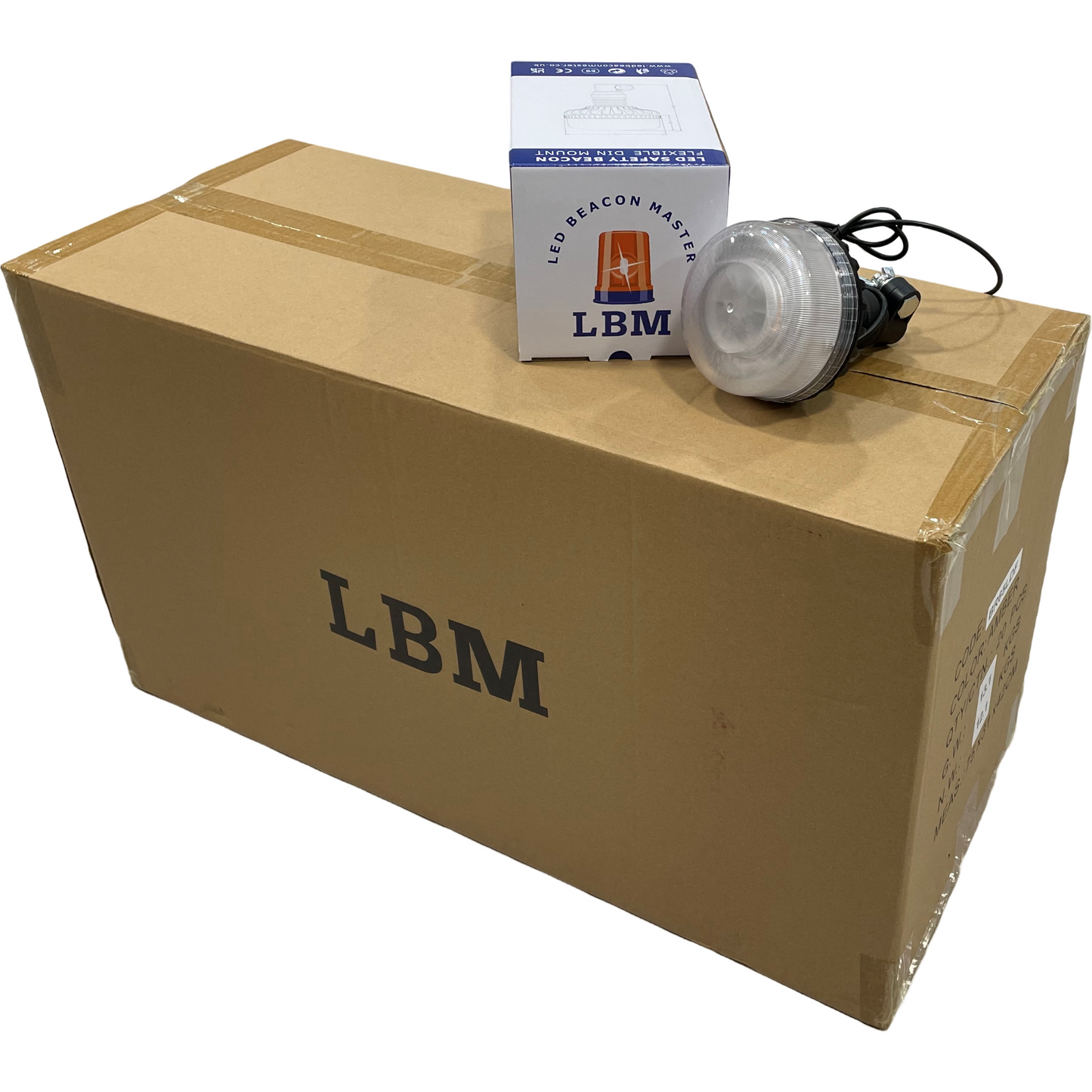 20 x LED Beacon Amber Green Seatbelt connected Dual Colour Flexi Din 12/24v