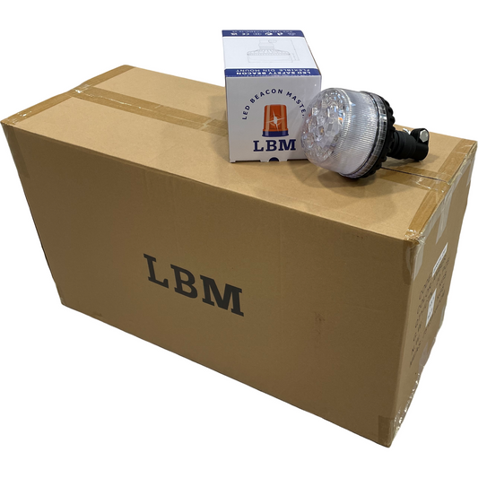 20 x LED Green Amber Purple 3 Colour Beacon Flexi Din 12/24v