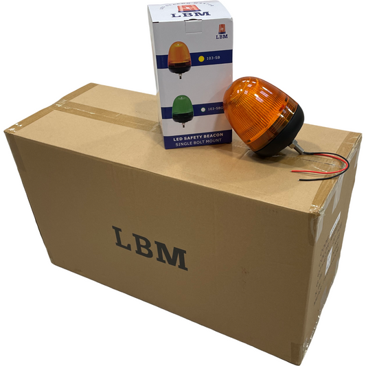 20 x LED Amber Economy Beacon Bolt On 12v/24v