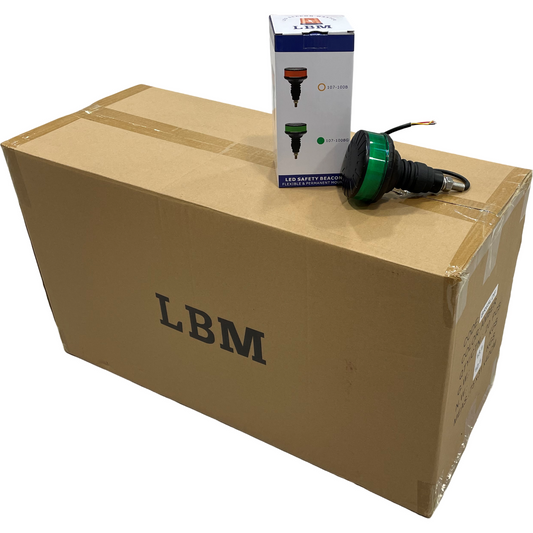 20 x LED Green Micro Beacon Flexi Bolt On 12/24v