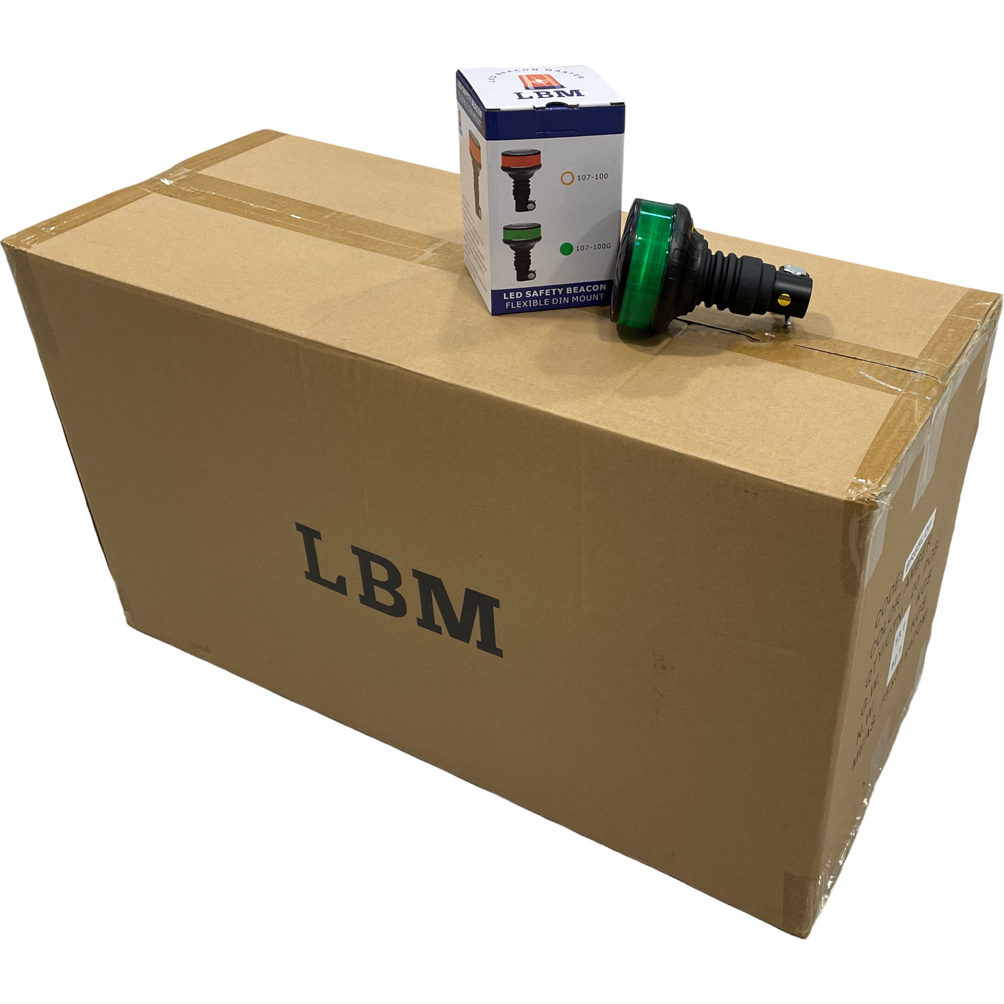 20 x LED Green Micro Beacon Flexi Din 12/24v