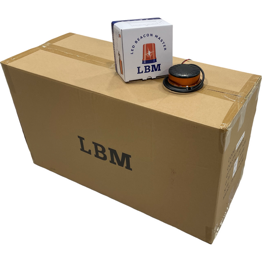 20 x LED Amber Micro Beacon 3 Bolt 12/24v R65